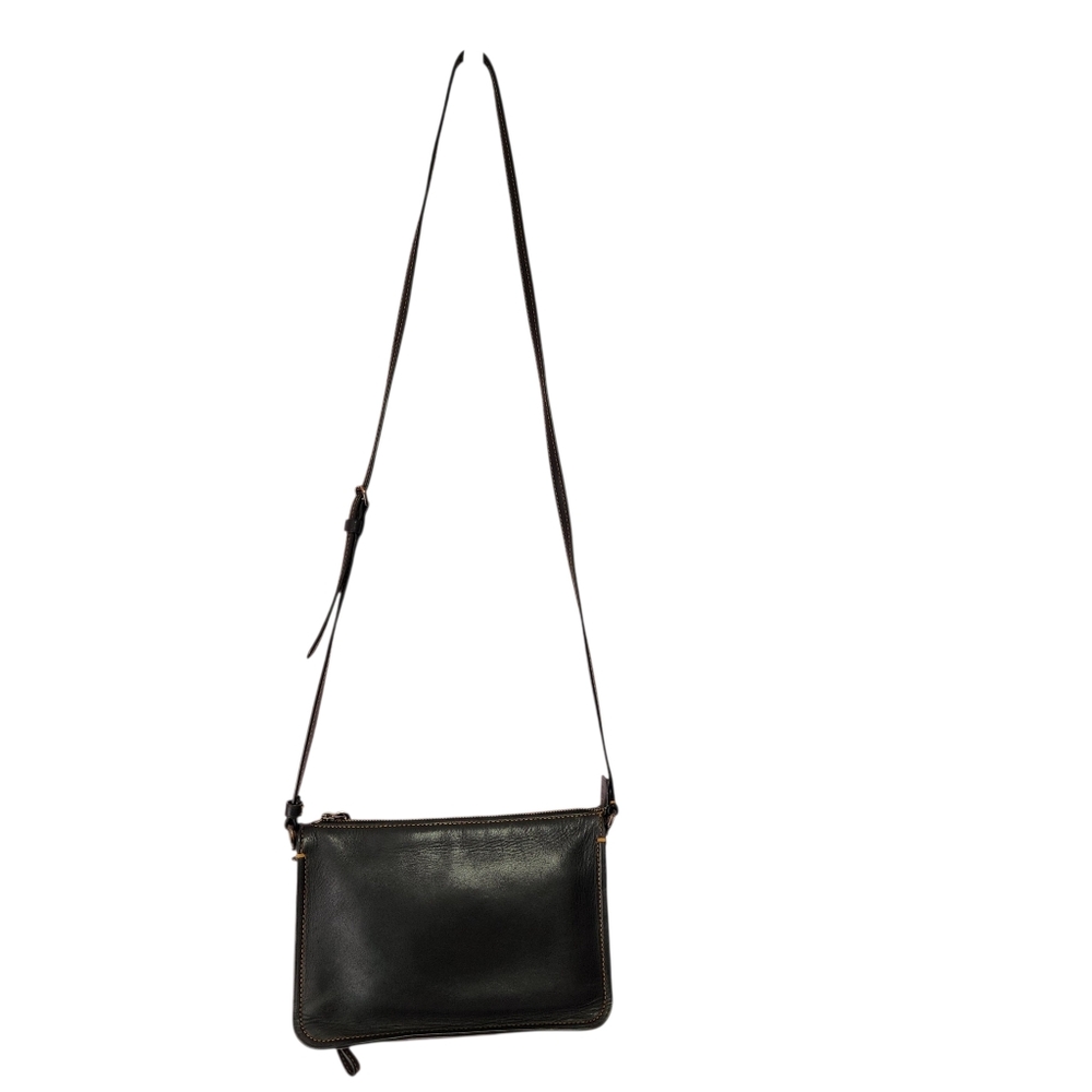 Coach #21035-1941 Soft Black Leather Crossbody Bag